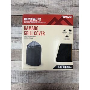 Master Forge Universal Fit 31-in W x 44-in H Black Kamado Grill Cover